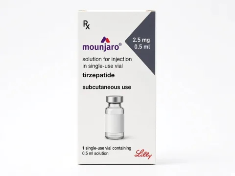 Пачка Mounjaro 2.5 мг, флакон
