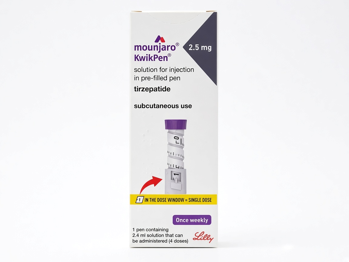 Пачка Mounjaro KwikPen 2.5 мг