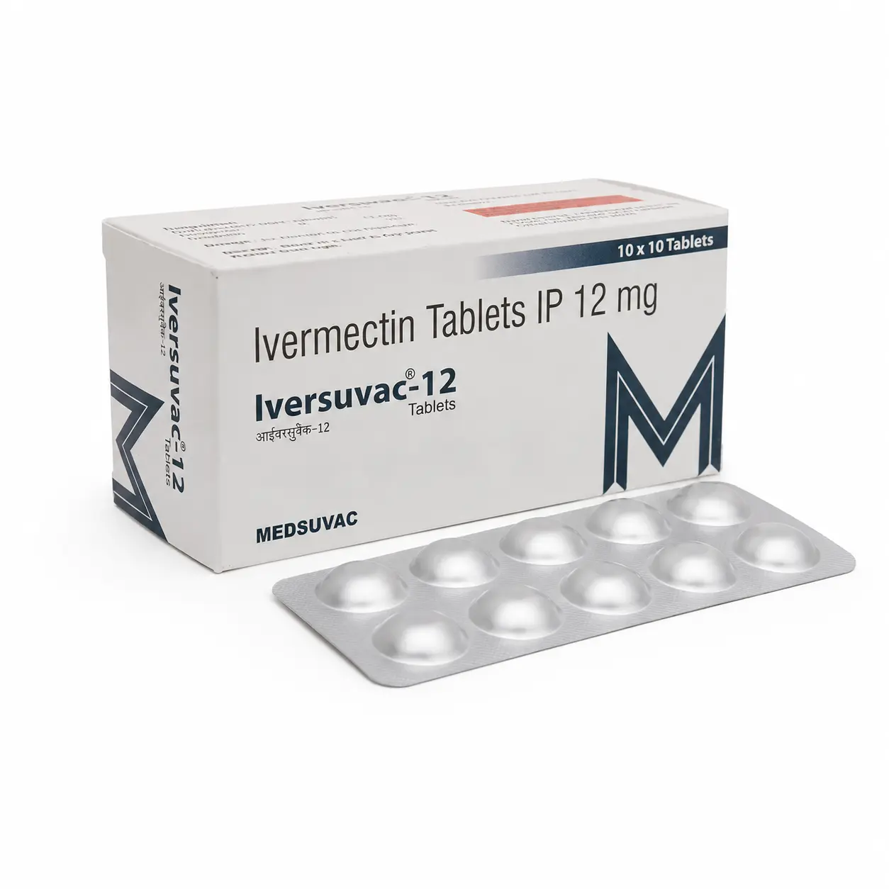 Iversuvac 12 — Ivermectin 12 mg, 10 шт, Medsuvac Lifesciences