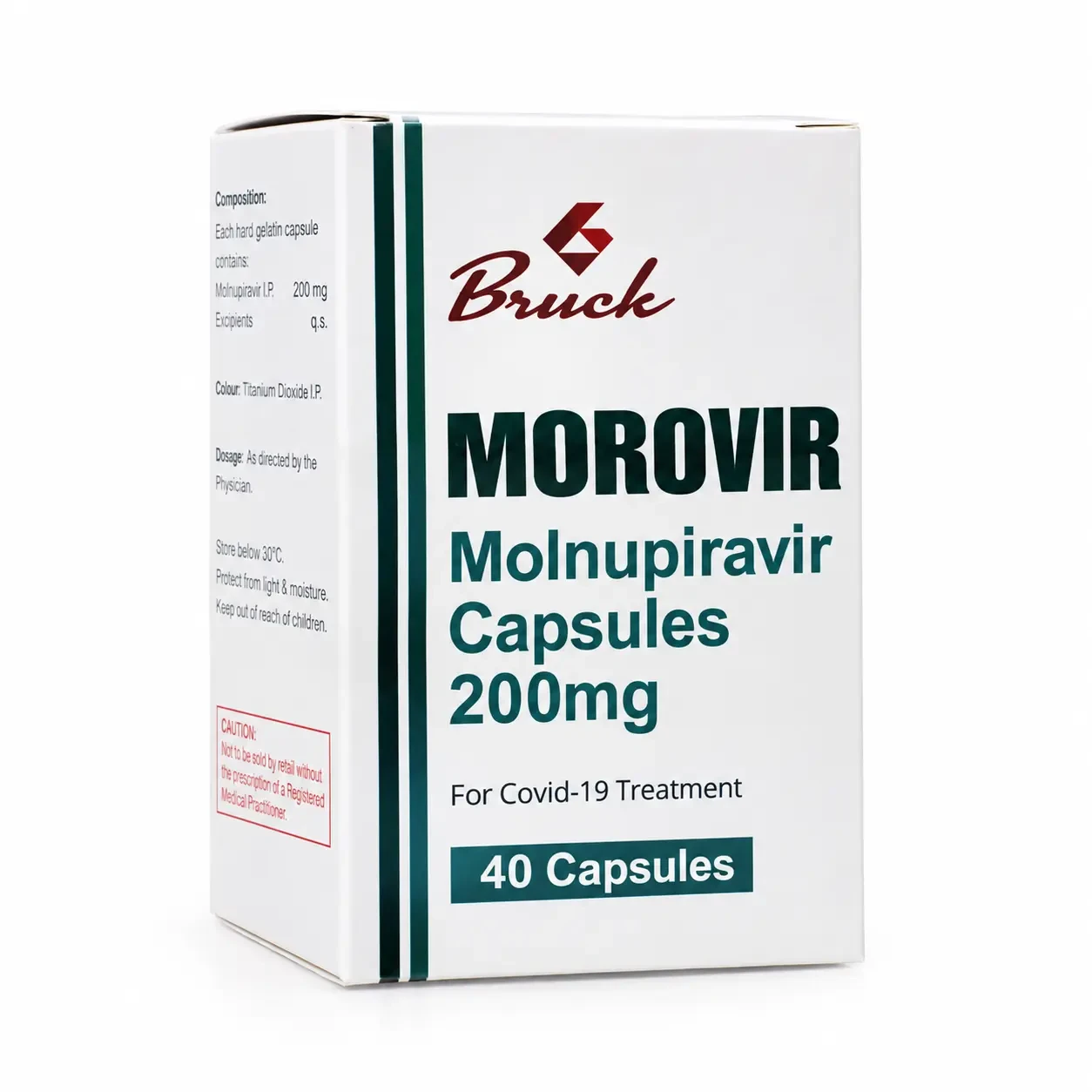 Моровир (Morovir) — Молнупиравир 200 mg, 40 шт, Bruck Pharma