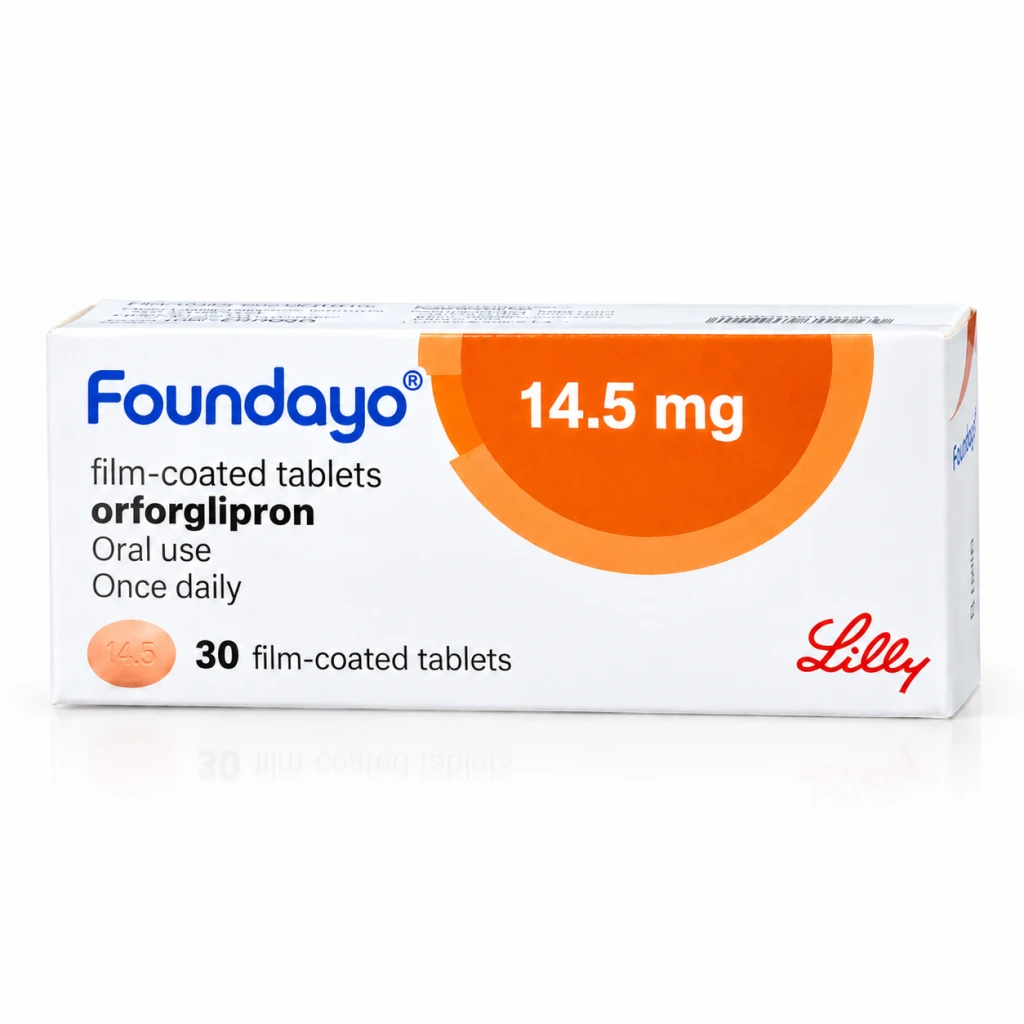 Фаундайо 14.5 (Foundayo 14.5) — Орфорглипрон 14.5 мг, 30 шт, Eli Lilly