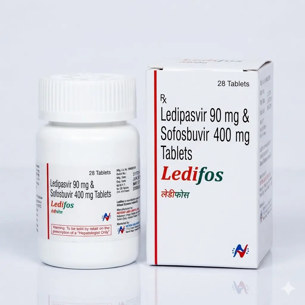Ledifos — Sofosbuvir 400 mg + 90 mg, 28 product-page.units_short, Hetero