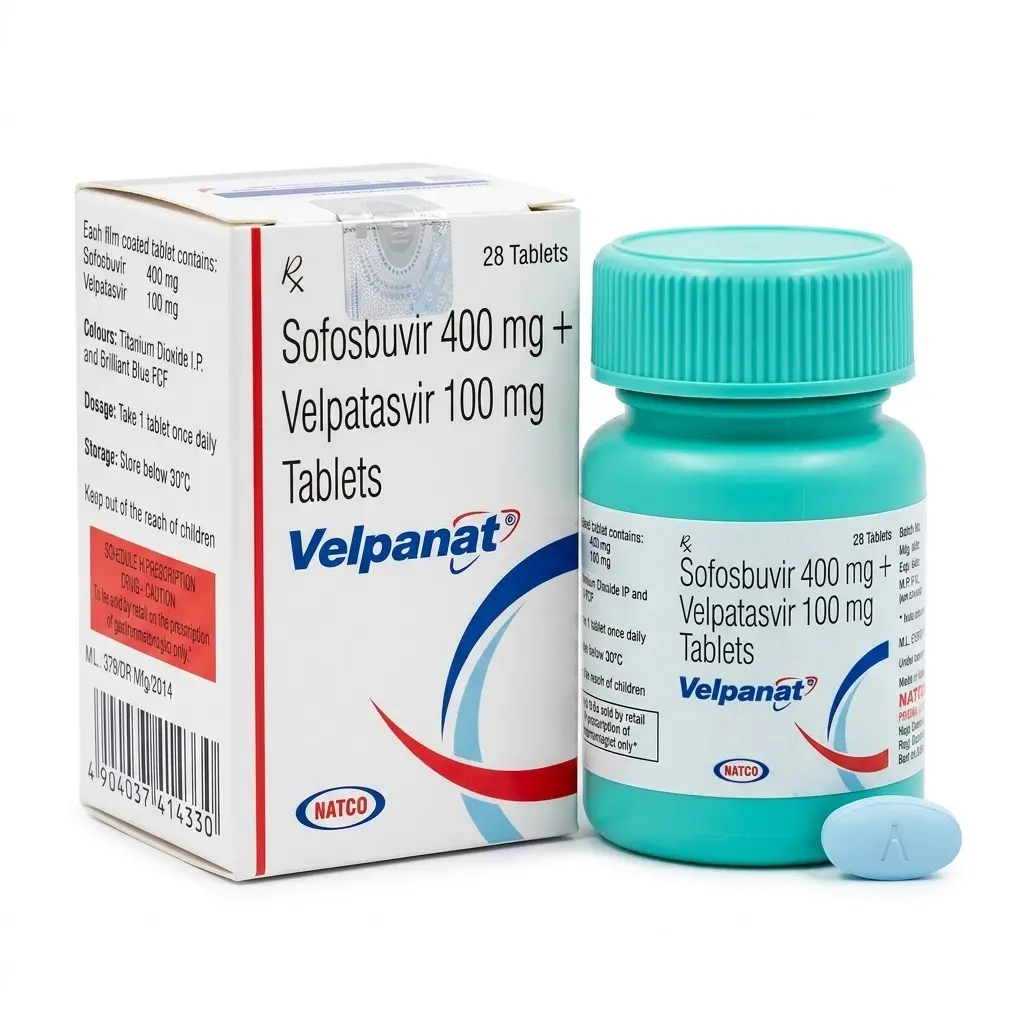 Velpanat — Sofosbuvir 400 mg + 100 mg, 28 product-page.units_short, Natco