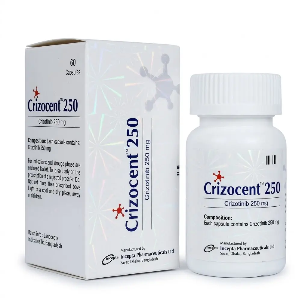 Crizocent 250 — Crizotinib 250 mg, 60 product-page.units_short, Incepta Pharmaceuticals