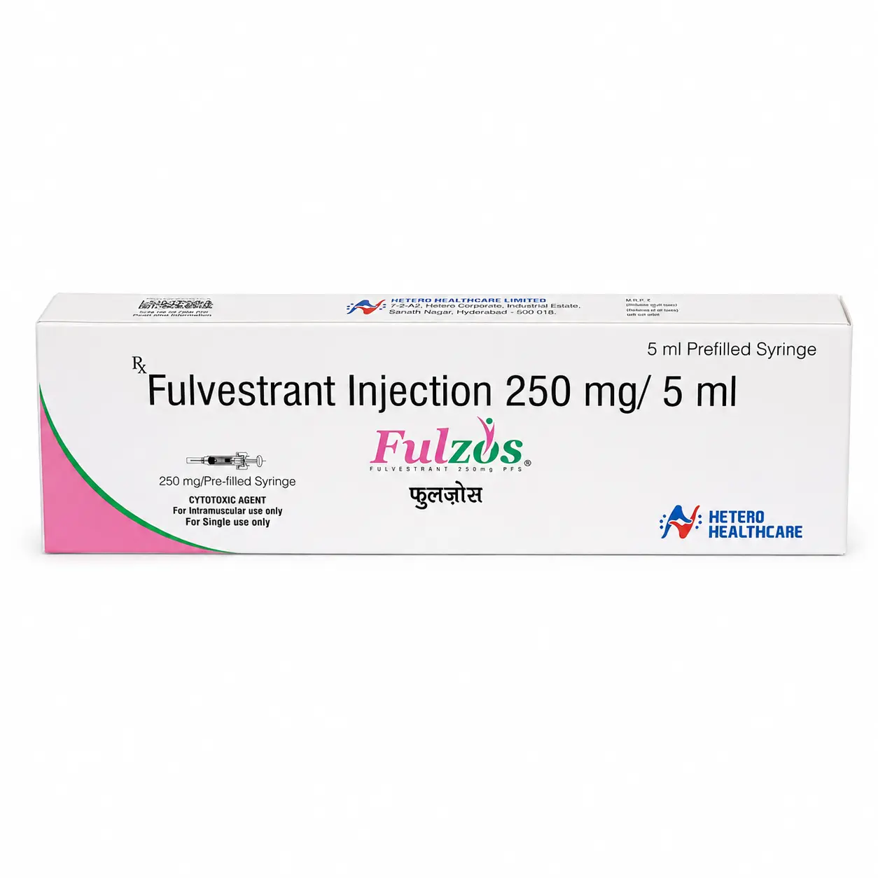 Fulzos — Fulvestrant 250 mg, 1 шт, Natco