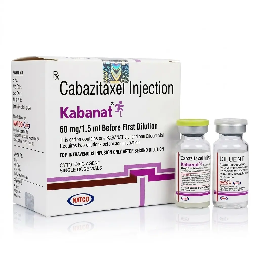 Kabanat — Cabazitaxel 60 mg / 1.5 ml, 1 product-page.units_short, Natco