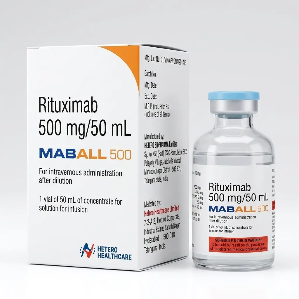Maball 500 — Rituximab 500 mg / 50 ml, 1 product-page.units_short, Hetero