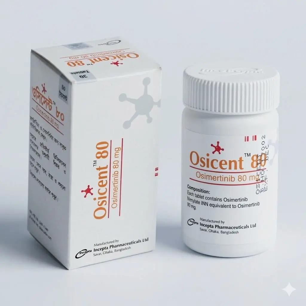 Osicent — Osimertinib 80 mg, 30 product-page.units_short, Incepta Pharmaceuticals