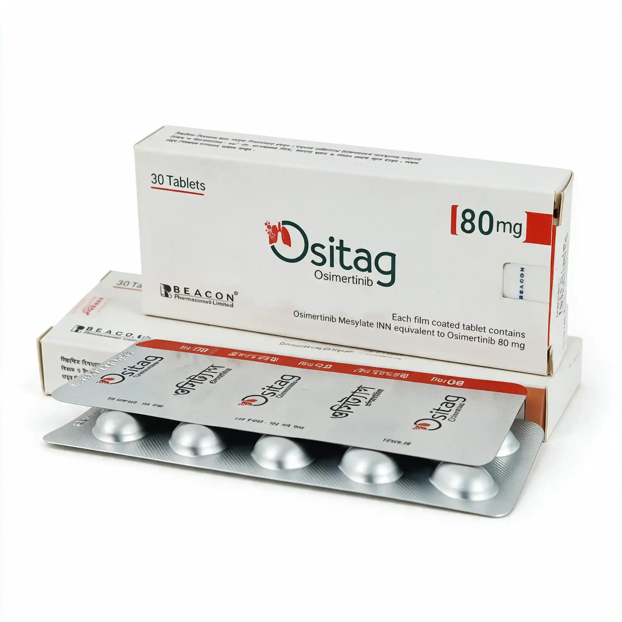 Ositag — Osimertinib 80 mg, 30 шт, Beacon Pharmaceuticals