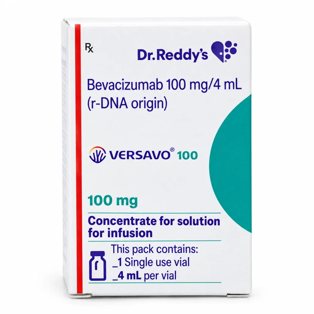 Версаво 100 (Versavo 100) — Бевацизумаб 100 мг, 1 шт, Dr. Reddy's