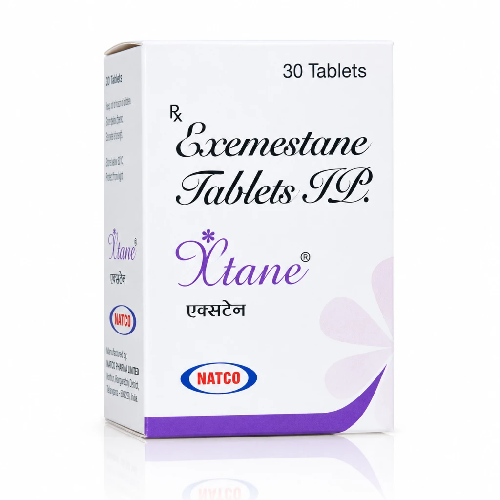 Икстан (Xtane) — Эксеместан 25 мг, 30 шт, Natco