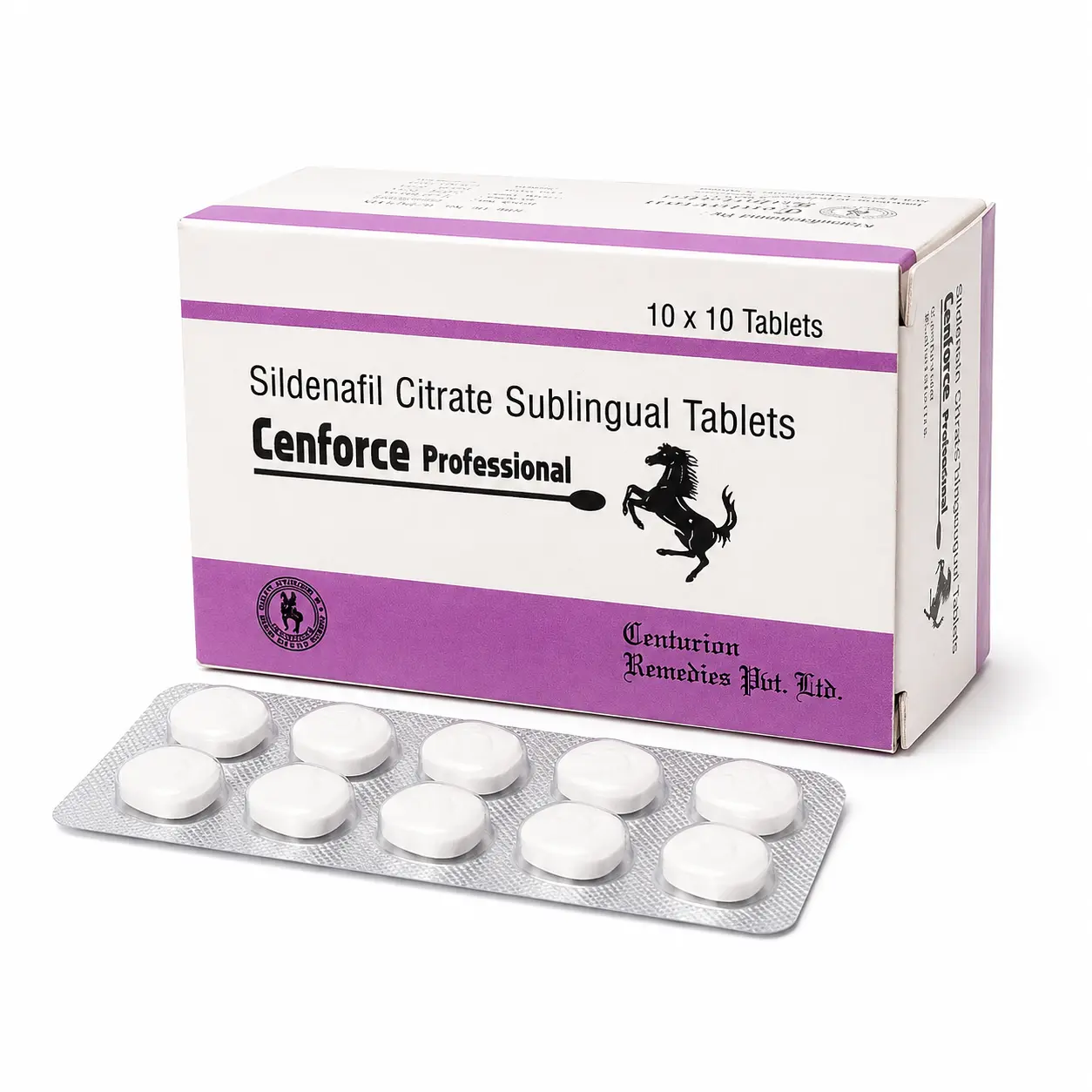 Cenforce Professional — Sildenafil 100 mg, 10 шт, Centurion Laboratories
