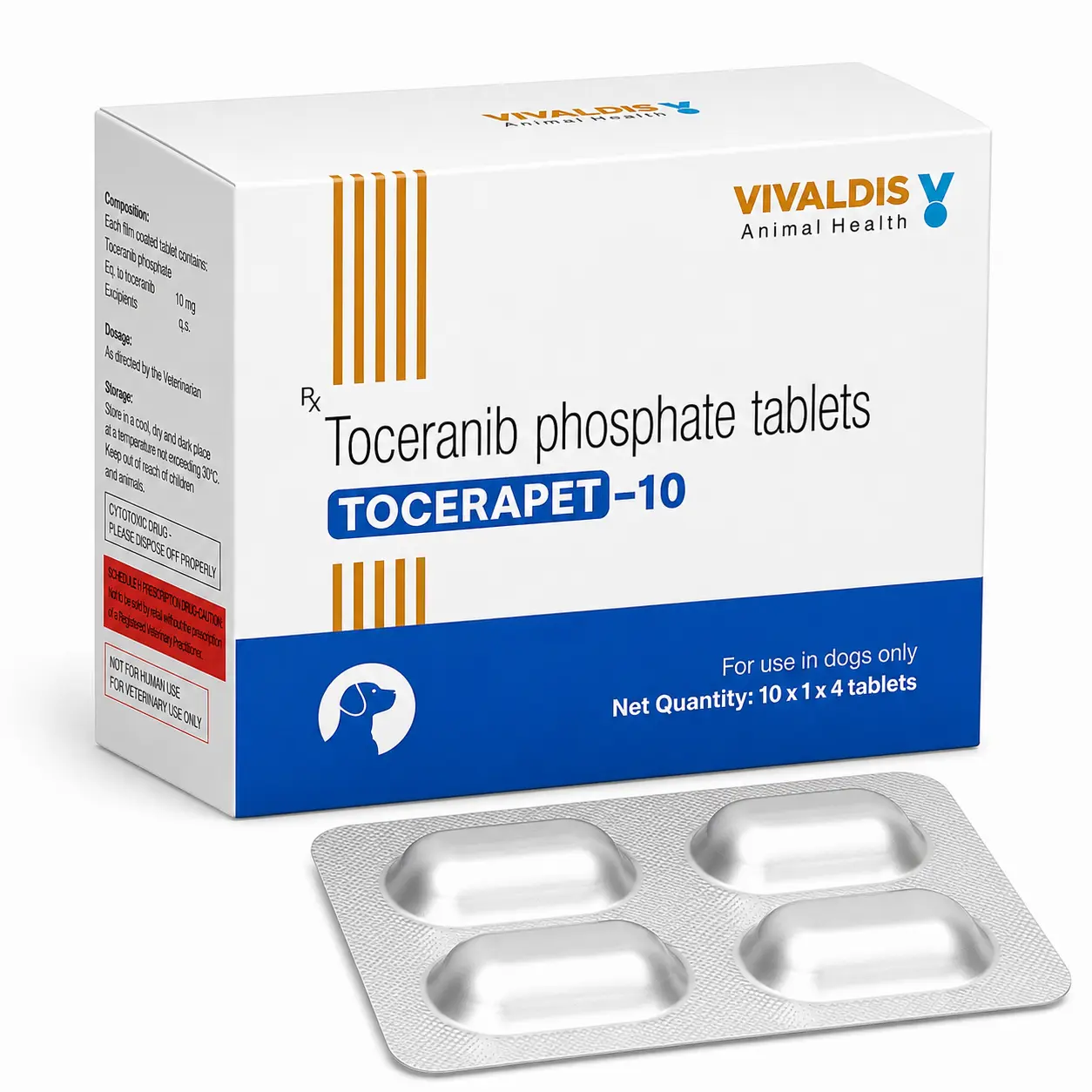 Tocerapet 10 — Toceranib Phosphate 10 mg, 40 шт, Vivaldis Animal Health